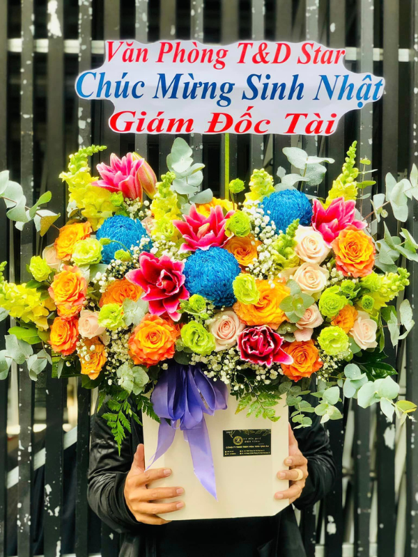 Lẵng hoa chúc mừng rẻ, đẹp